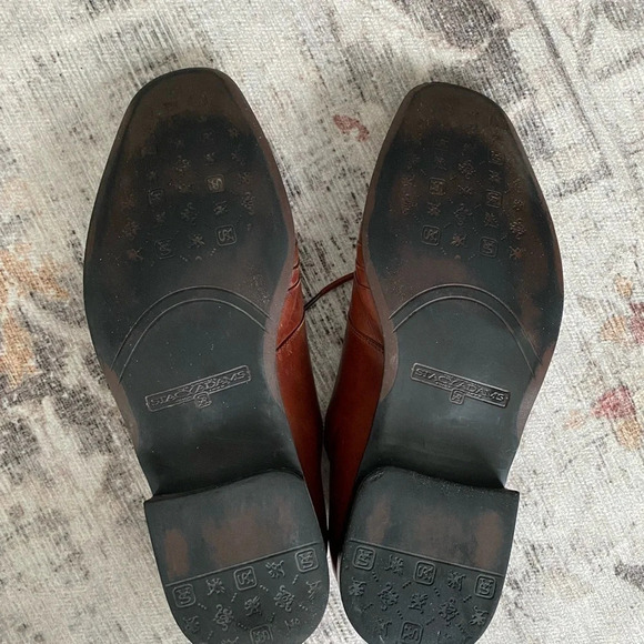 Men’s Stacy  Adams Burgundy Dress Shoes - Picture 9 of 11